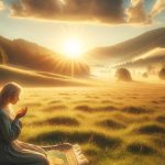 djevojka moli ujutro