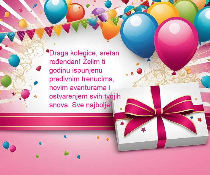 čestitka za rođendan kolegici